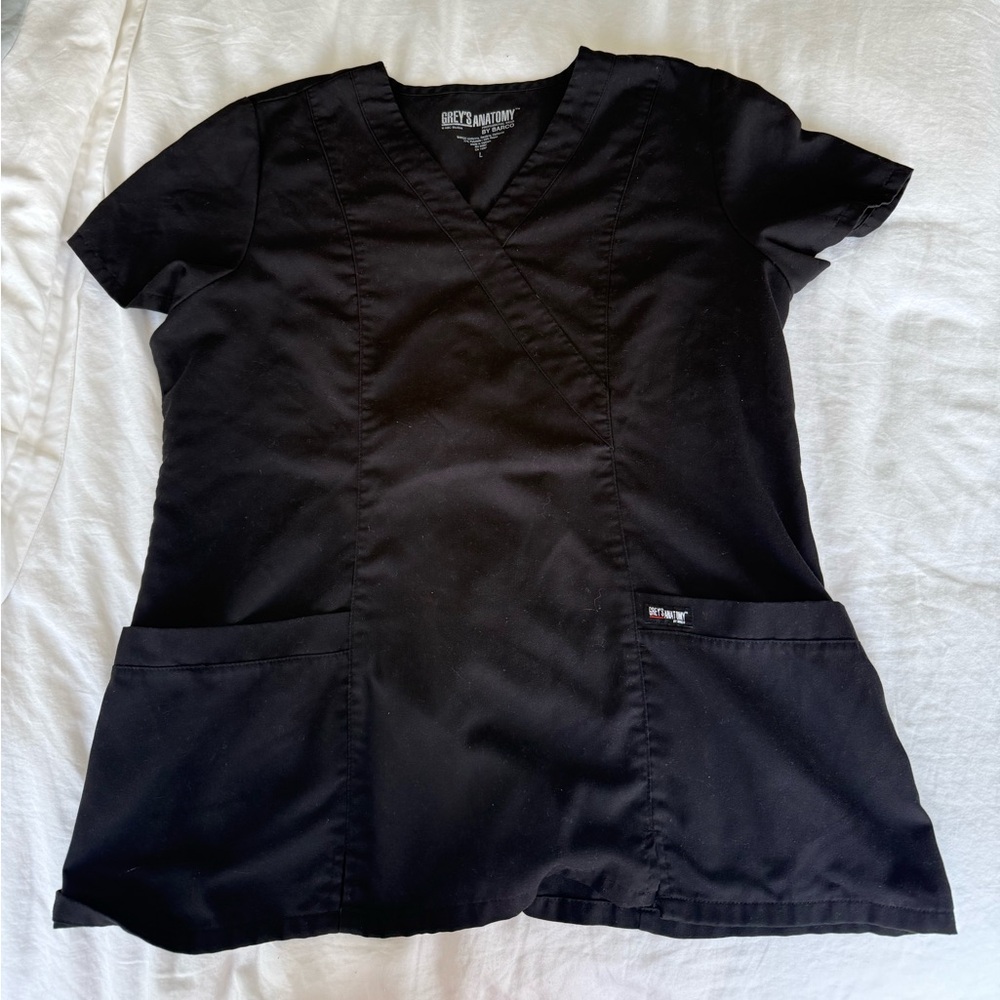 Grey’s Anatomy Black Scrub Top